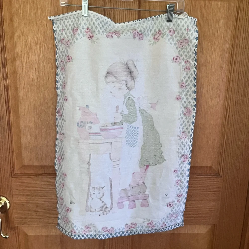 Vintage Sarah Kay Valentine Australia tea Towel